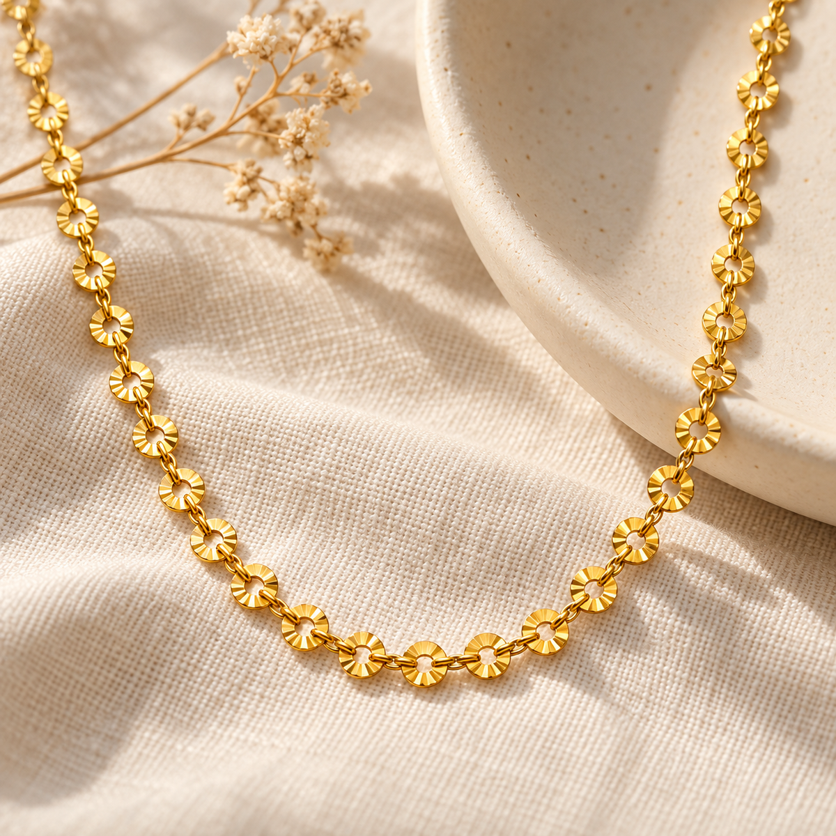 Sunburst Disc Chain — 3.5 mm