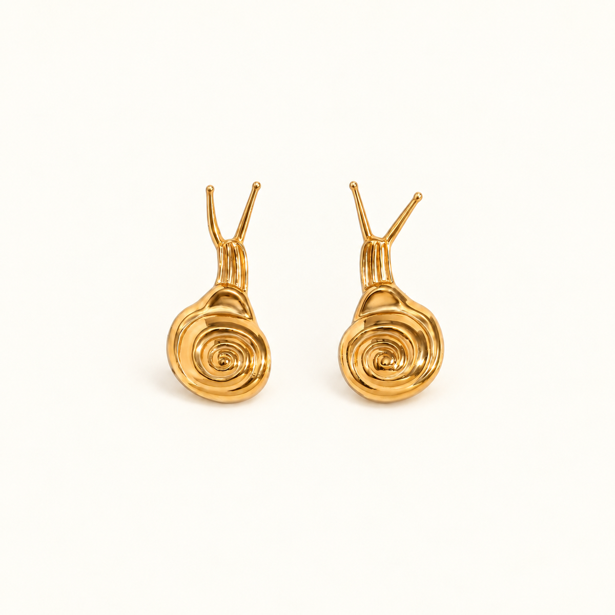 Sculptural Snail Earrings