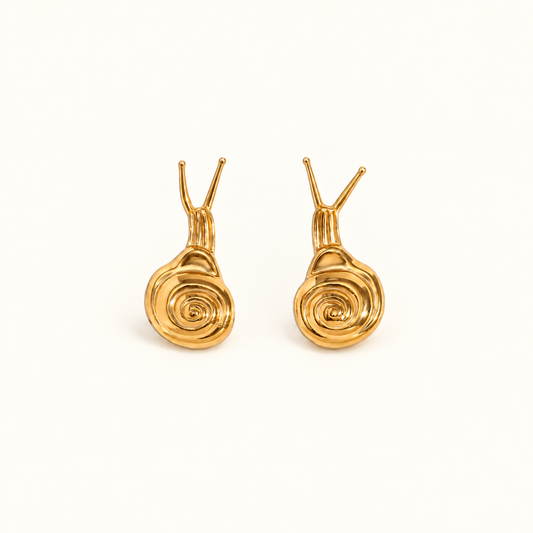 Sculptural Snail Earrings
