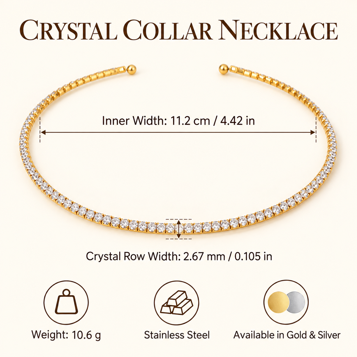 Crystal Collar Necklace