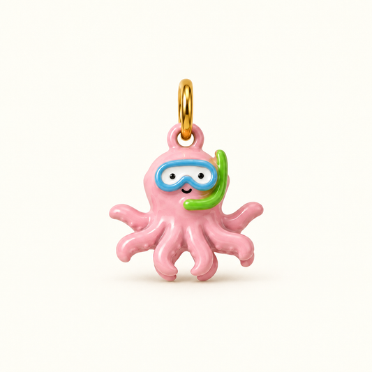 Scuba Octopus Charm