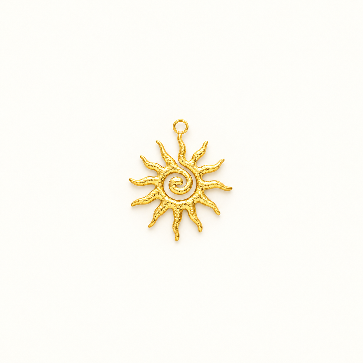 Spiral Sun Charm
