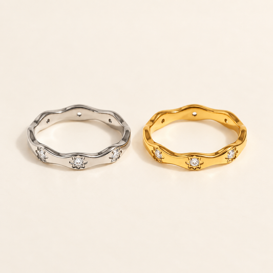 Celestial Waves Ring