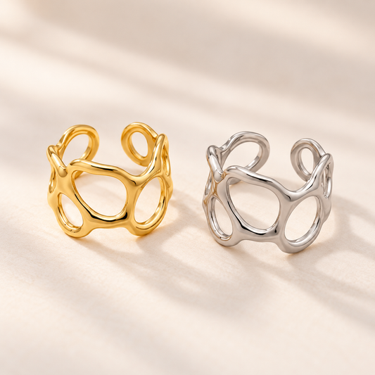 Sculpted Orbit Ring