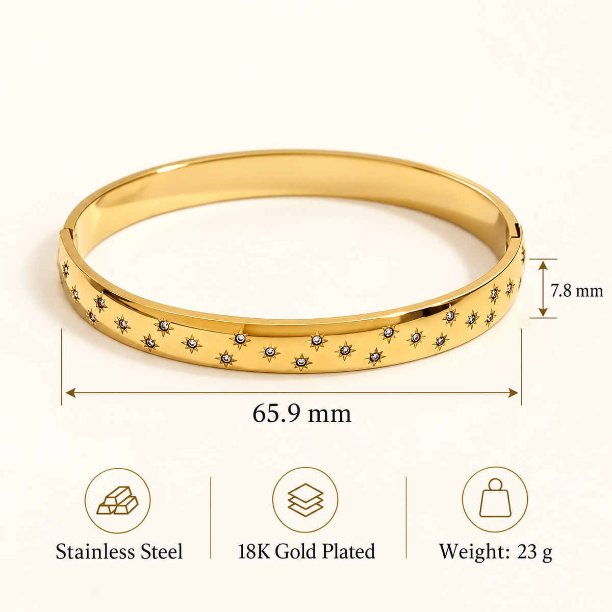 Celestial Star Bangle