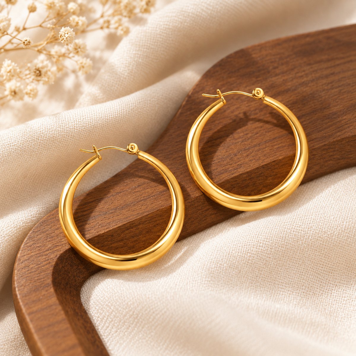 Classic Gold Hoop Earrings
