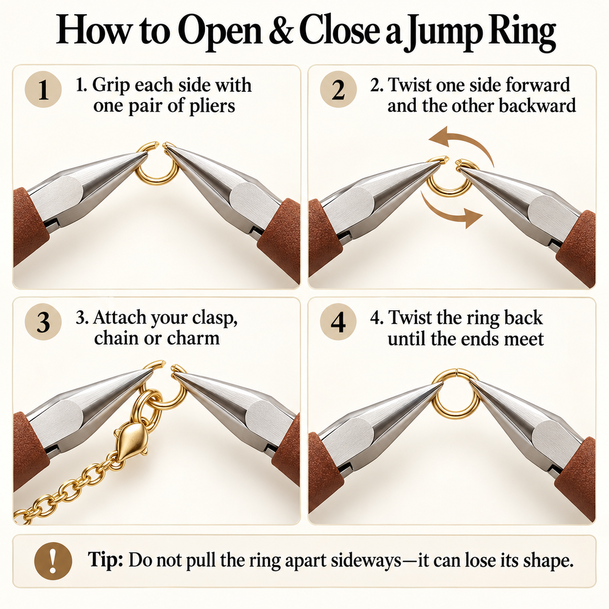 Open Jump Rings — 25 Pieces
