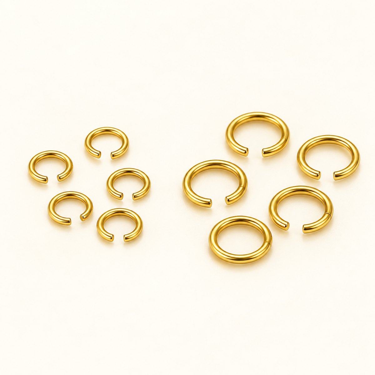 Open Jump Rings — 25 Pieces