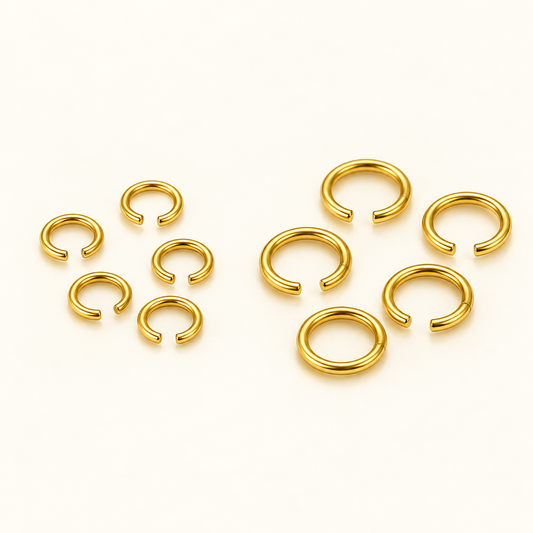 Open Jump Rings — 25 Pieces