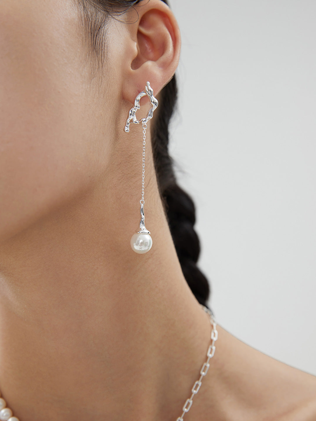 DROP AB PEARL EARRINGS